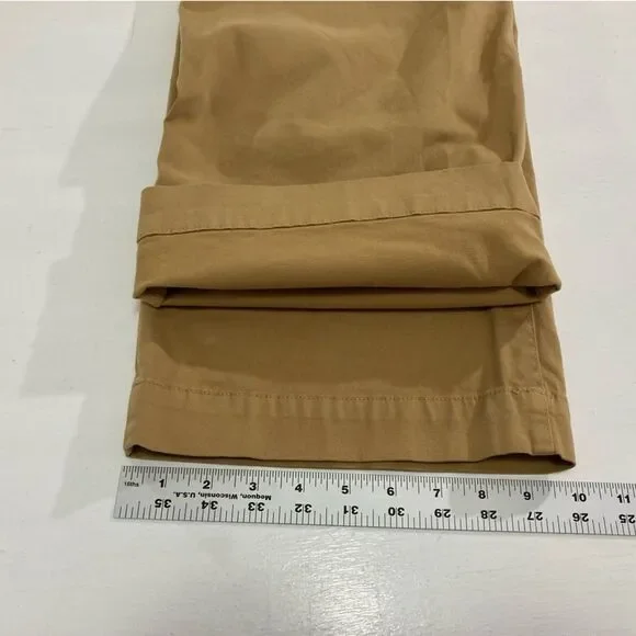 J Crew Sailor Chino Pants Women’s 30 Brown Slim Wide Leg Cropped High Rise - Picture 11 of 11